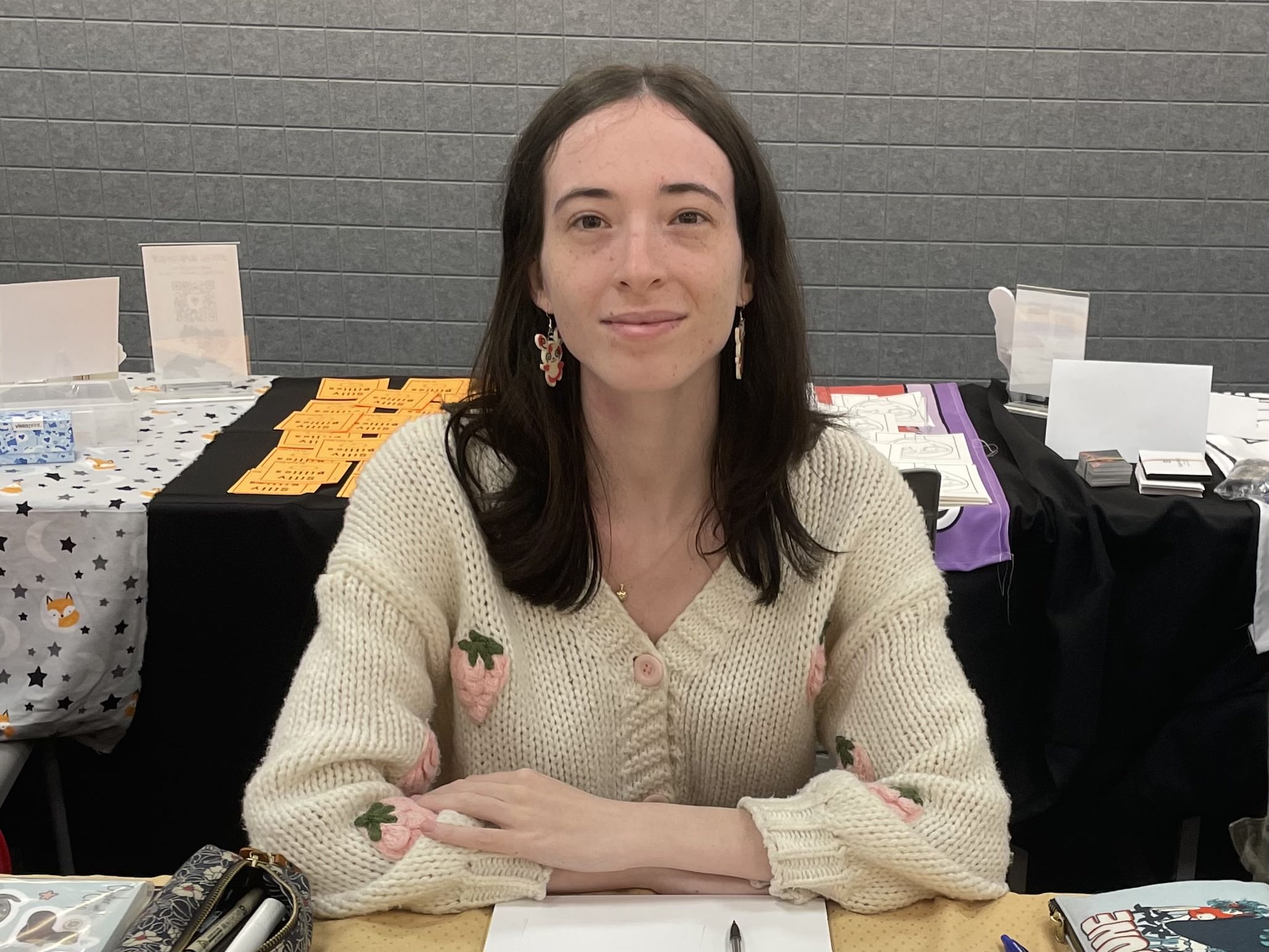 Myself at a comic booth